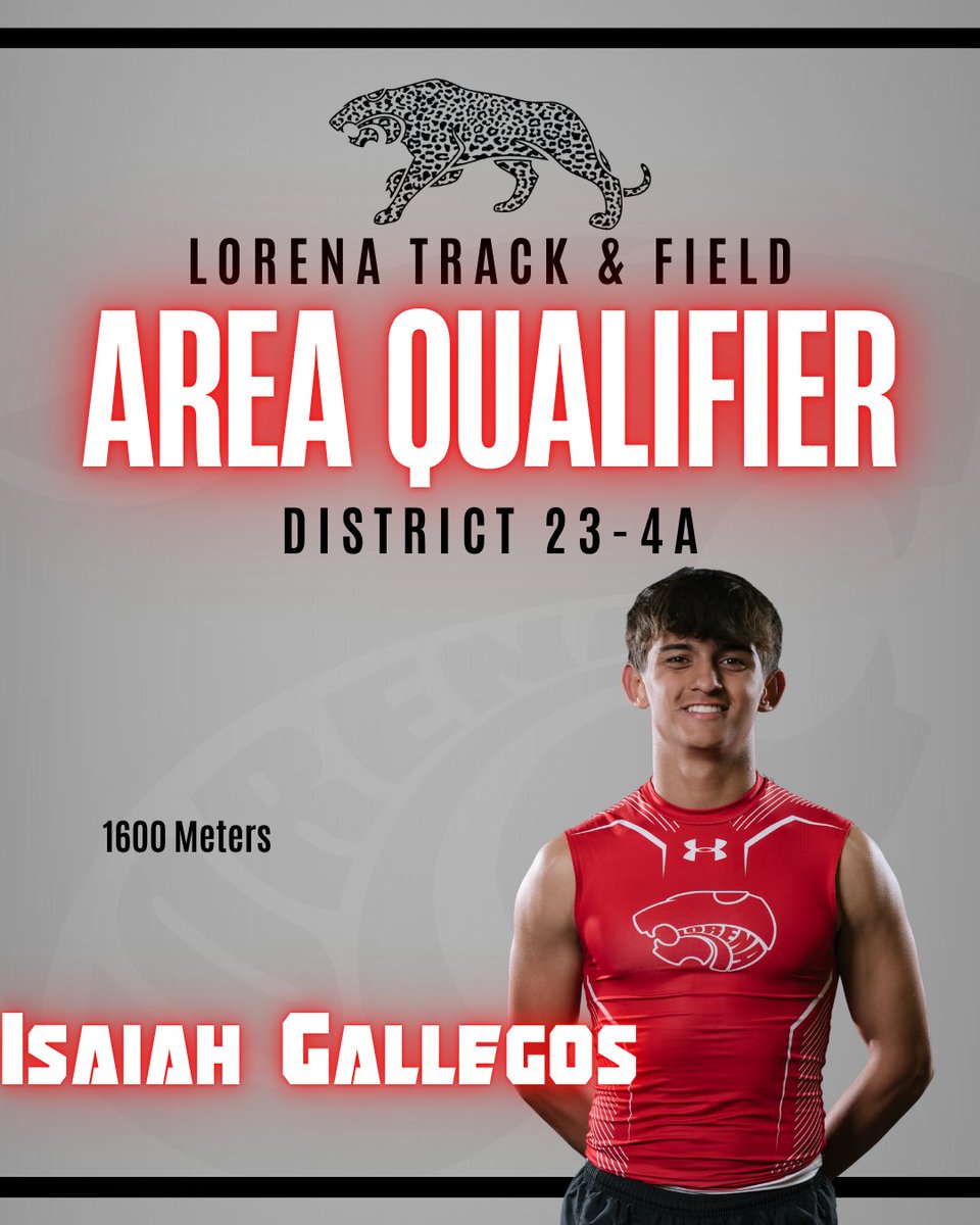 LorenaHSTrack's tweet photo. ISAIAH GALLEGOS IS HEADED TO AREA π₯π
Advancing in the 800m & 1600m. Tough, consistent, and built for distance.
Next stop: Area. Letβs roll. π
#Leopards #TrackSeason #DistanceCrew #AttackTheChallenge https://t.co/hPfi5MOAG4