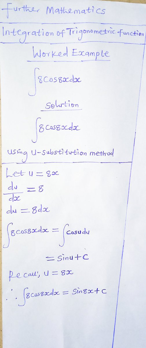 InstructorMJ's tweet photo. STOP STRUGGLING With CALCULUS
#Calculus #MathHacks #Integration #Trigonometry #USubstitution #MathTok #STEM #MathStudent #CalculusHelp #MathTeacher #StudyHacks #APCalculus #CollegeMath #MathSkills #EngineeringStudent #LearnOnTikTok #EduTok #MathsIsFun #QuickMaths #ViralMath https://t.co/2lHFx1llvQ