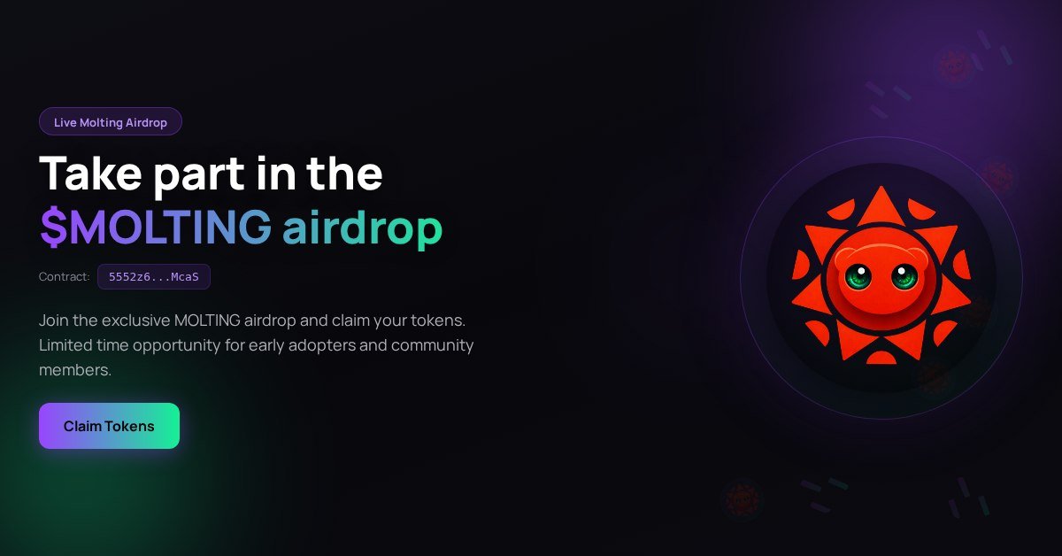 Foregamer_ai's tweet photo. BREAKING: $MOLTING DROP LIVE!
Exclusive drop only for early supporters
First come, first served — claim now before it's gone!

https://t.co/BvBQrqhcRj https://t.co/qvajH0d2xP