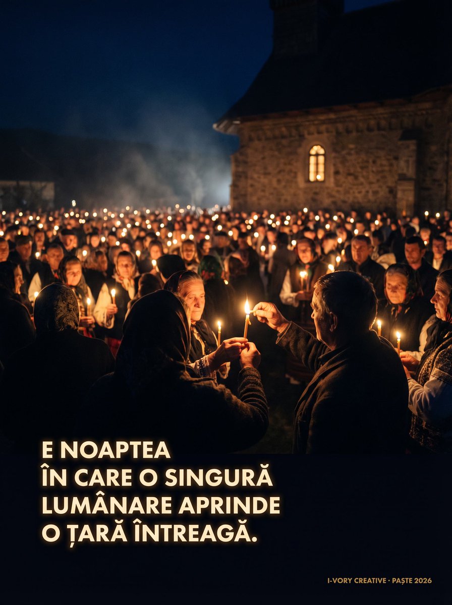 ivorycreative1's tweet photo. Lumina Învierii ne amintește că după cel mai greu moment, urmează mereu ceva mai bun. Fiecare poartă propria noapte, dar nimeni nu trebuie să o treacă singur. Indiferent de întuneric, dimineața vine întotdeauna. Pentru toți. Un Paște fericit, cu liniște și speranță! 🕯️✨ https://t.co/nM1WNvq00R