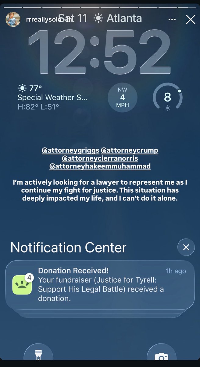 The brinks driver <a href="/TyFromBrinks/">Ty Hall</a> is actively looking for a lawyer to fight his case