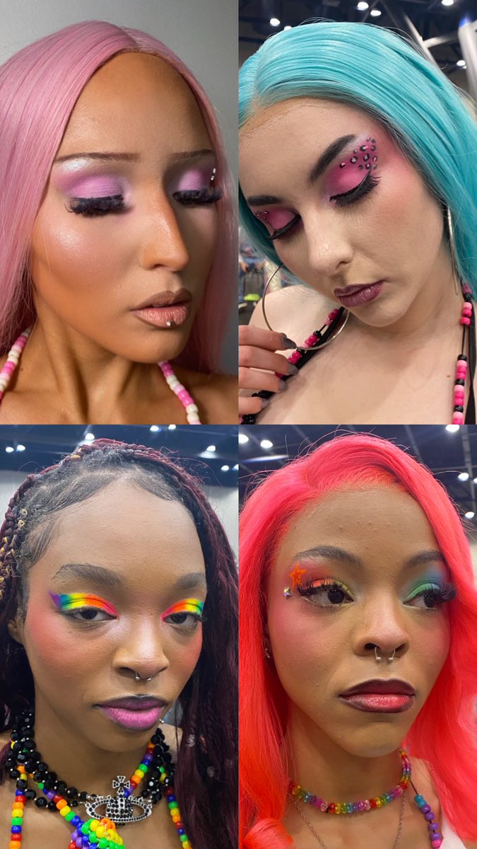 chelslaysss's tweet photo. i was an MUA for a fashion show today! here are the looks i did #slayedbychels π https://t.co/UNpMXL87pW