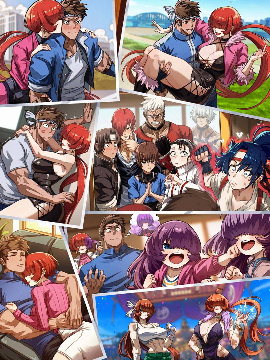 VlizzyVlizz117's tweet image. Hoy tenemos secuela de Shingo x Shermie! ❤️💙
Comision por @BleckSande70506 ✨✨
Uff me encanto como organice este collage!

#shermie #digitalart #KOF #ShingoYabuki #fanart