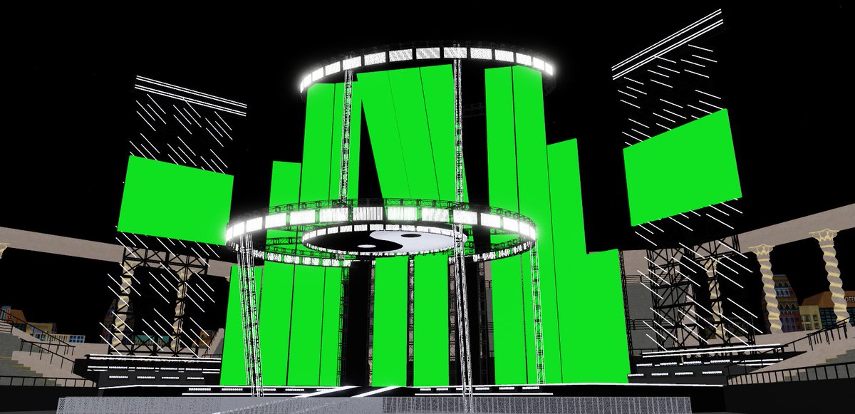 lainaisvip's tweet image. Ying and Yang Themed Stage Commission 

#RBLX #RobloxDevs #Developer #WrestlingStage