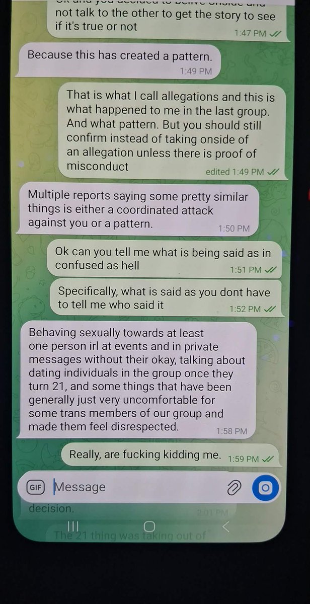 TheFolfpack's tweet photo. You know im fucking tired of this type of bullshit groups think they can take one side of a fucking complaint and kick you. We'll i was with the INFF (INLAND NORTHWEST FUR FOLK) FOR 10 YEARS and they get these allegations with no proff of them happening knowing I don't shit https://t.co/3RI39XDfQl