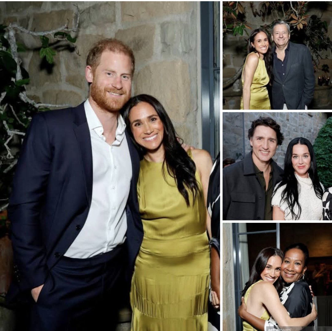 blakjaxx's tweet image. #HarryandMeghan were among the high-profile guests attending #Netflix's #BEEF Season 2 Montecito Tastemaker event, held at a private residence in Montecito, California.

Photos:. The Sussexes, Netflix co-CEO #TedSarandos and his wife, #NicoleAvant, #JustinTrudeau and #KatyPerry.