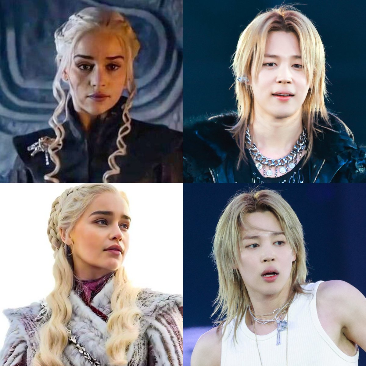 Is Jimin blonde? tweet media