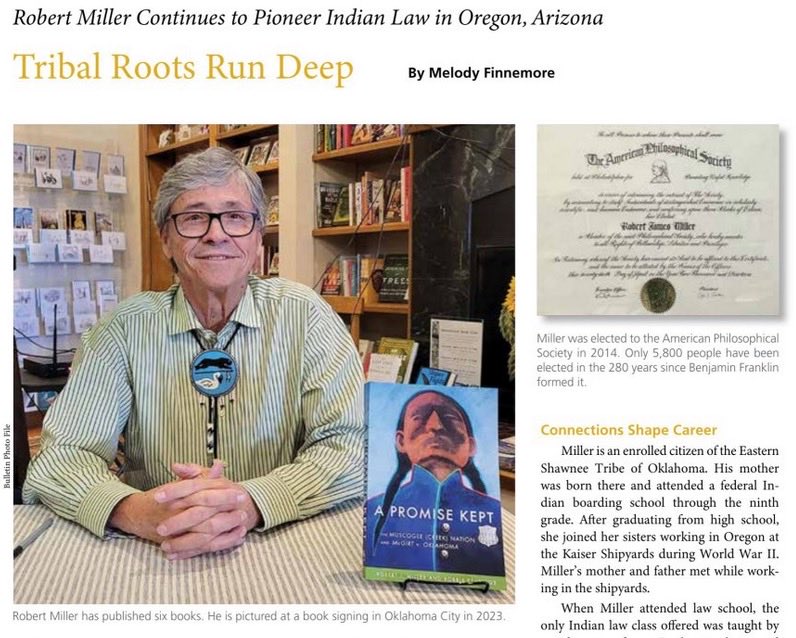This is a great profile  by the Oregon State Bar of our esteemed colleague and friend, Prof. Bob Miller, who is as personable, funny, and kind as he is accomplished.

osbar.org/bulletin/issue…