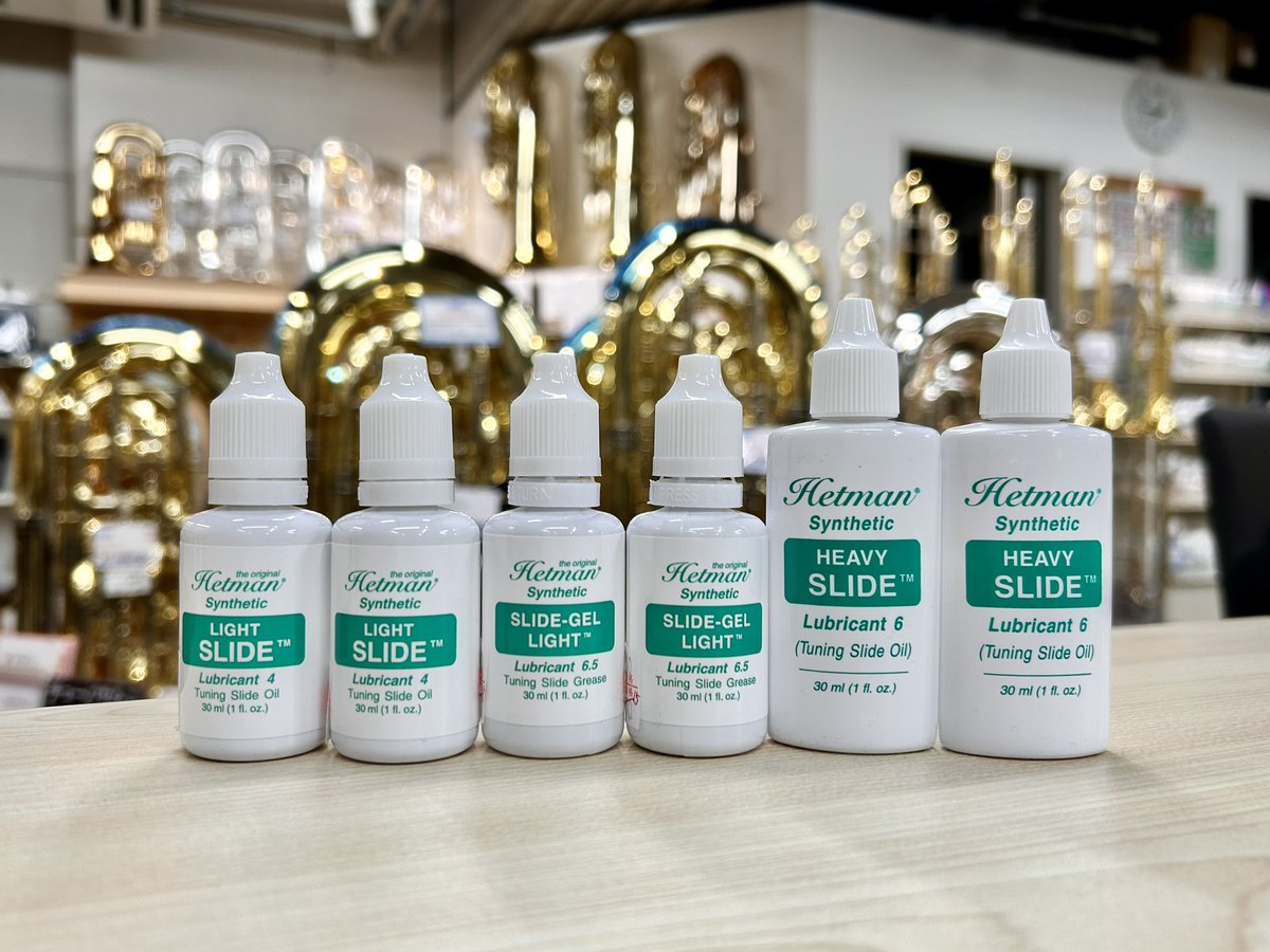 DAC_music's tweet image. 【#金管楽器 フロアより📣】

&amp;gt;&amp;gt;&amp;gt; #ヘットマン 入荷情報&amp;lt;&amp;lt;&amp;lt;

人気のヘットマンのオイル・グリスが久しぶりに入荷しました👏数量限定のためお探しの方はお早めに💨
通信販売も承ります🙌📦

在庫の確認・通信販売等のお問合せはこちら📩
kkdac.co.jp/contact/

DACワールド管楽器フェア2026開催中🉐