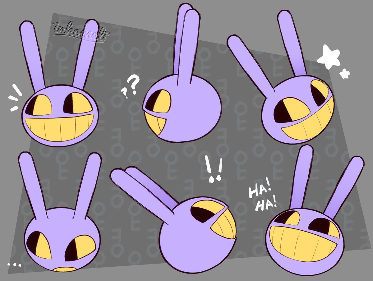 Inkomeli's tweet image. It recently dawned on me that if you have a Jax squishy toy, it's the perfect reference for his head.
#tadc #jax #theamazingdigitialcircus