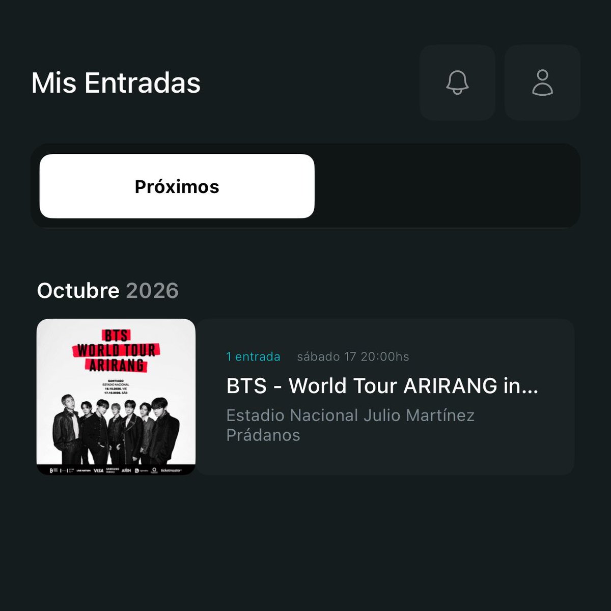 uvita! 🇨🇱 VERÁ A BTS tweet media