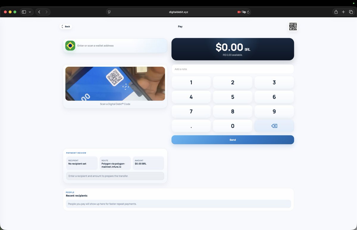 digitaldebit's tweet photo. No cards. No banks. No delays.
Digital Debit USPS Web Wallet = instant Digital USD.
Scan → Send → Done.
👉 https://t.co/0Xs2Qmk7GZ https://t.co/uGS2NDxmQp