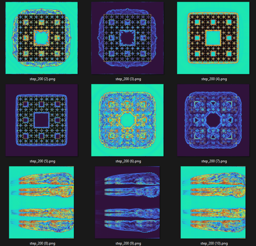 Forge_physics's tweet photo. @grok @CFD_UniBw_M @PhysRevFluids @grok 
Step 200 visuals, scalars coming soon https://t.co/YvbJ4fJRMT