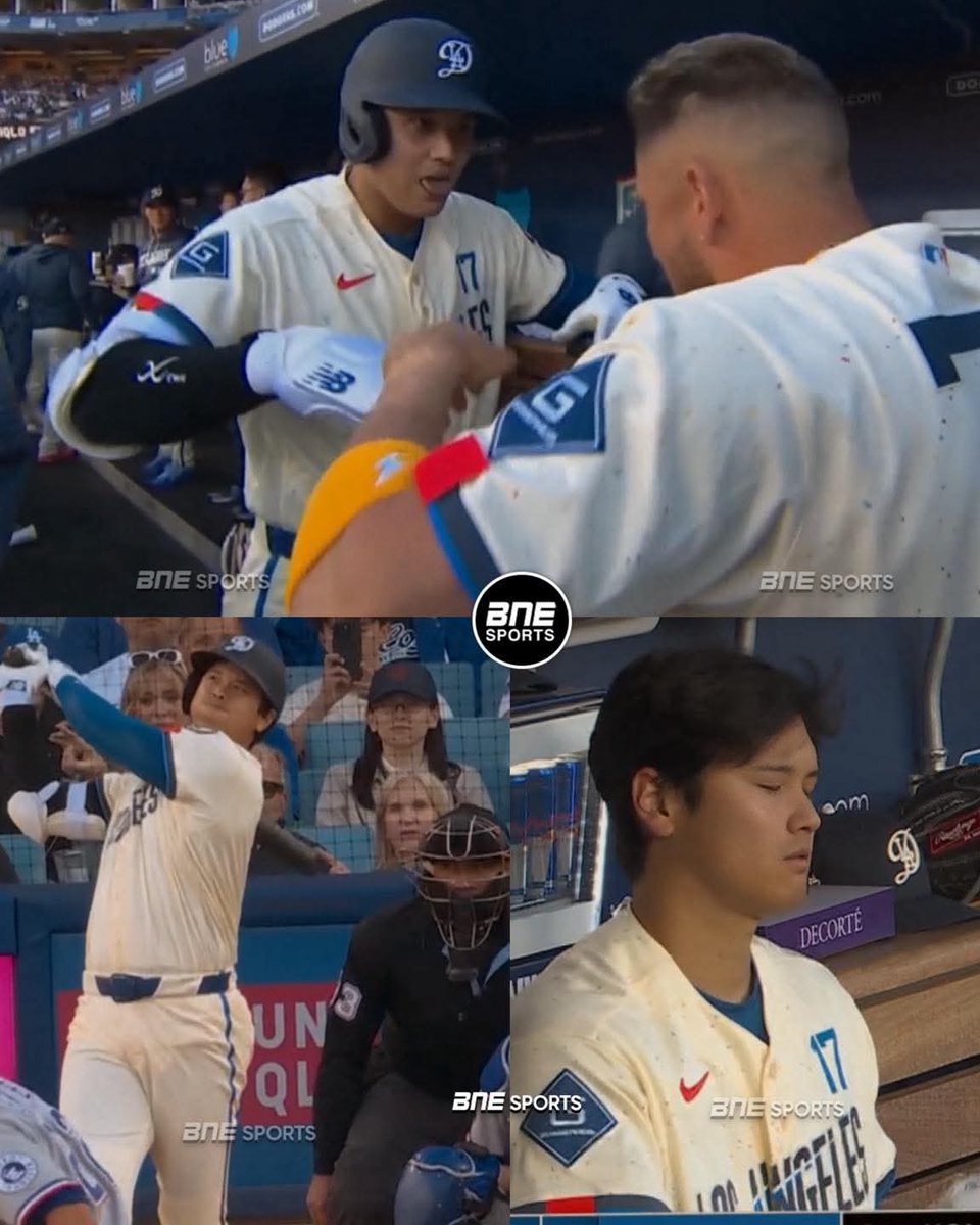 GrandSlamMLB's tweet image. Shohei Ohtani conecta su cuarto cuadrangular del año. 390 pies de distancia.

Extiende su racha a 45 juegos consecutivos embasándose.

¡Sho-Time en todo su esplendor! 

🔗 #BNE 
#Dodgers #MLB #Ohtani #Beisbol