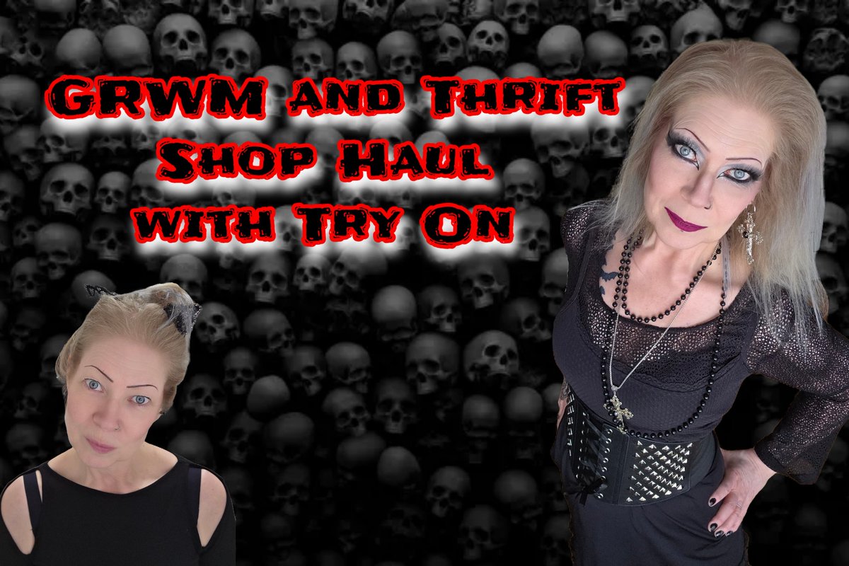 SannizL's tweet image. Don't miss my video 6.40 pm Swedish time or 5.40 pm UK time...

youtu.be/aESCt06xzJg?is…

This time GRWM and Thrift Shop Haul with Try On. 

#GRWM #thrift #tryon #goth #youtuber_sanniz