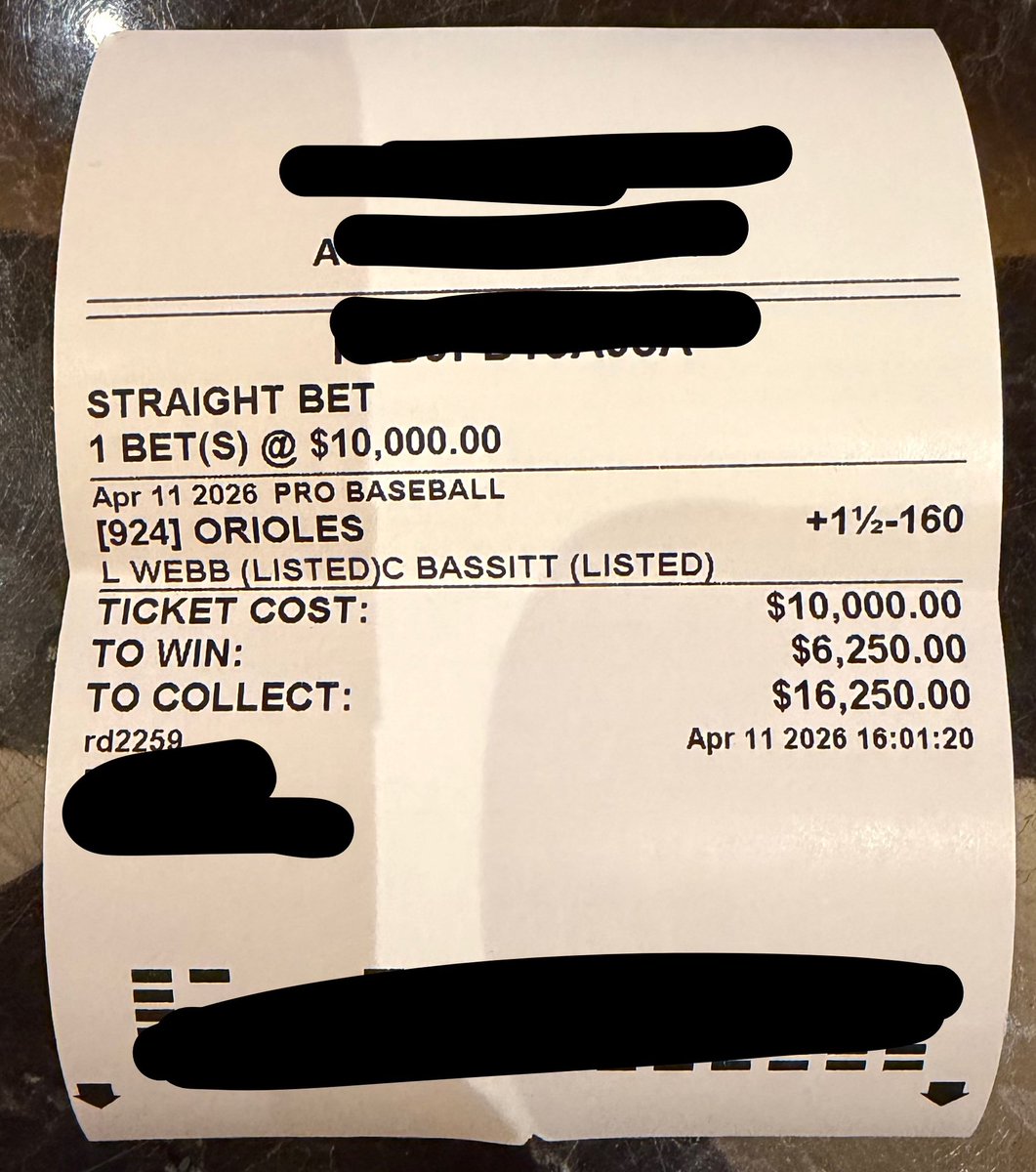 MKG_Sports's tweet photo. SQUAD NUKE CASHESSSS!!

Baltimore +1.5 (-160)… ✅✅

6-2 final…

10k to pay out $16,250…

In Gunnar we trust…

We moveee… 🫡🫡 https://t.co/lazo1a8uX3