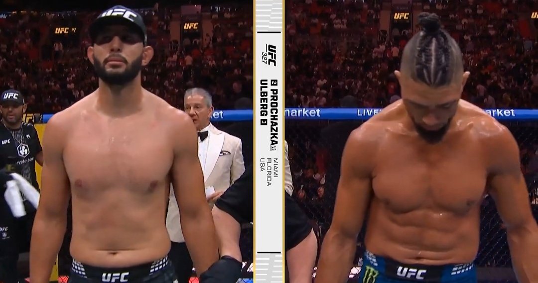 Cage_PulseMMA's tweet image. Dominick Reyes, Johnny Walker'ı ayrık karar ile mağlup ediyor.

(29-28 ×2 Reyes, 29-28 Walker)