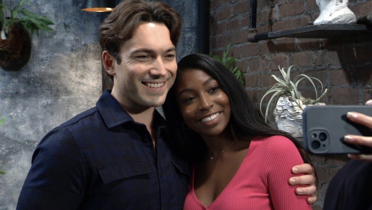 MinaSprina's tweet photo. Since ppl mad about The #Mina shippers Here’s a wonderful photos of Michael and Trina #RobGibson #TabyanaAli #GH #TrinaRobinson #MichealCorinthos  #GeneralHospital https://t.co/D4JJrdIFWg