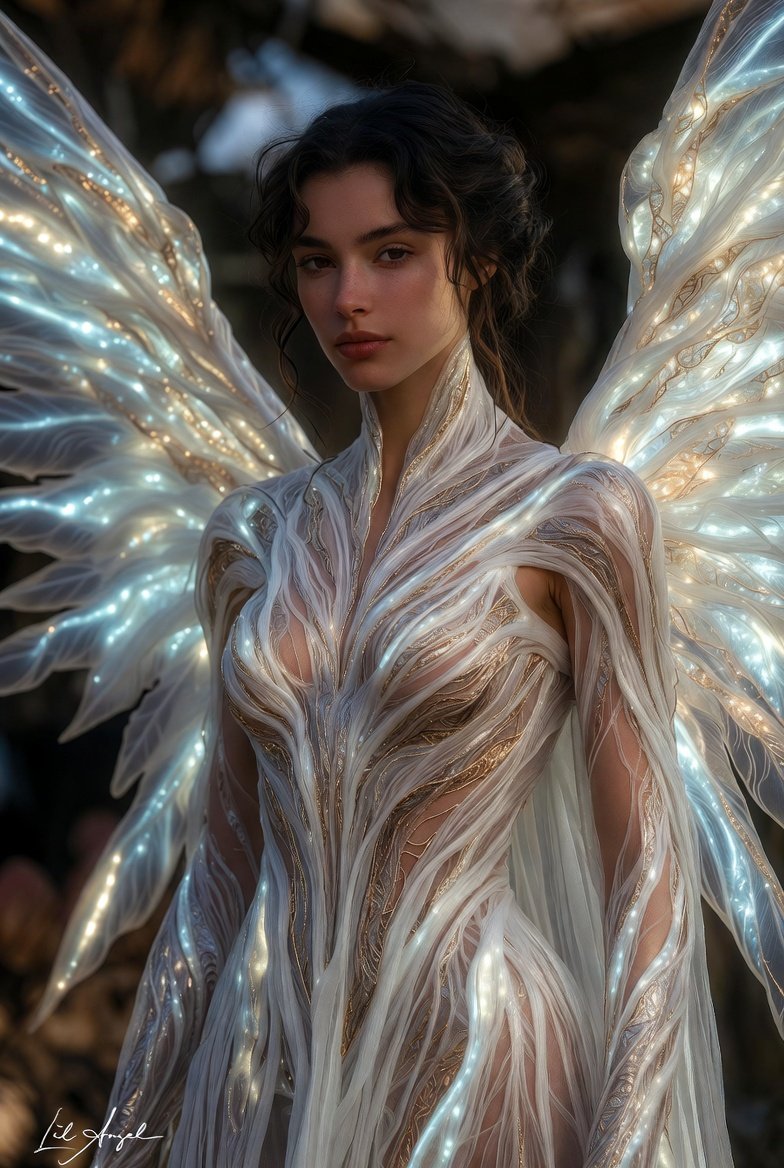 CLAngelillo's tweet photo. 🪽✨ “They told me angels are soft and distant.
I came anyway — woven from moonlight and wildfire,
carrying galaxies in my veins and storms in my wings.
I don’t whisper prayers… I become them.
Look closer. Even heaven has edges.”
#CelestialBeing #AngelEnergy #DivineGlow #LilAngel