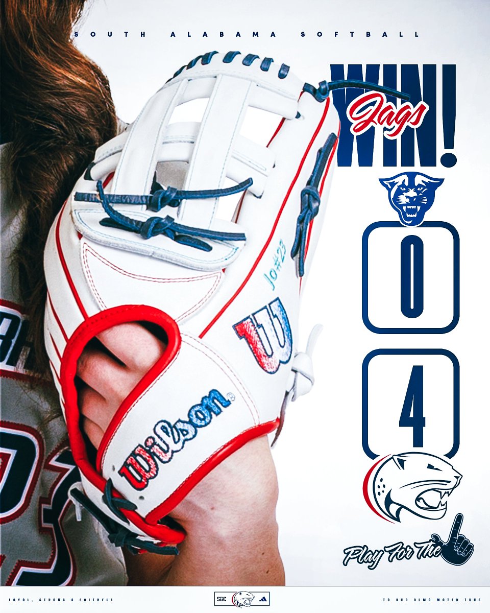 SouthAlabamaSB's tweet image. Jags even the series and will look to take the rubber match tomorrow!

Scapin records South's 10th shutout of the season!

First pitch is set for 1 pm!

#LSF | #PlayForTheJ