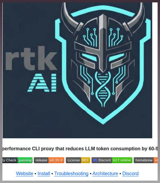tom_doerr's tweet image. CLI proxy reducing LLM token usage by 60-90%

github.com/rtk-ai/rtk