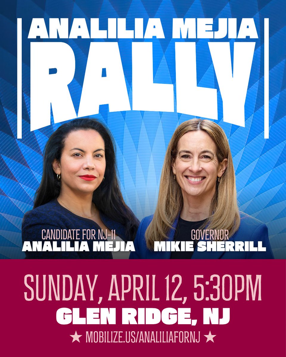 Analilia Mejia for NJ tweet media