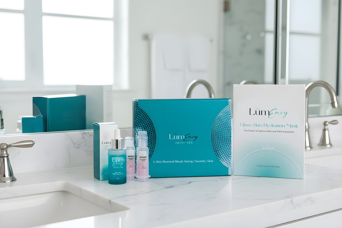 luxurylifestyle's tweet image. LúmEnvy Skincare's Glow Between Ritual Kit Redefines At-Home Facials, Powered by Salmon DNA luxurylifestyle.com/headlines/lume… #skincare #antiaging #serum #beauty
