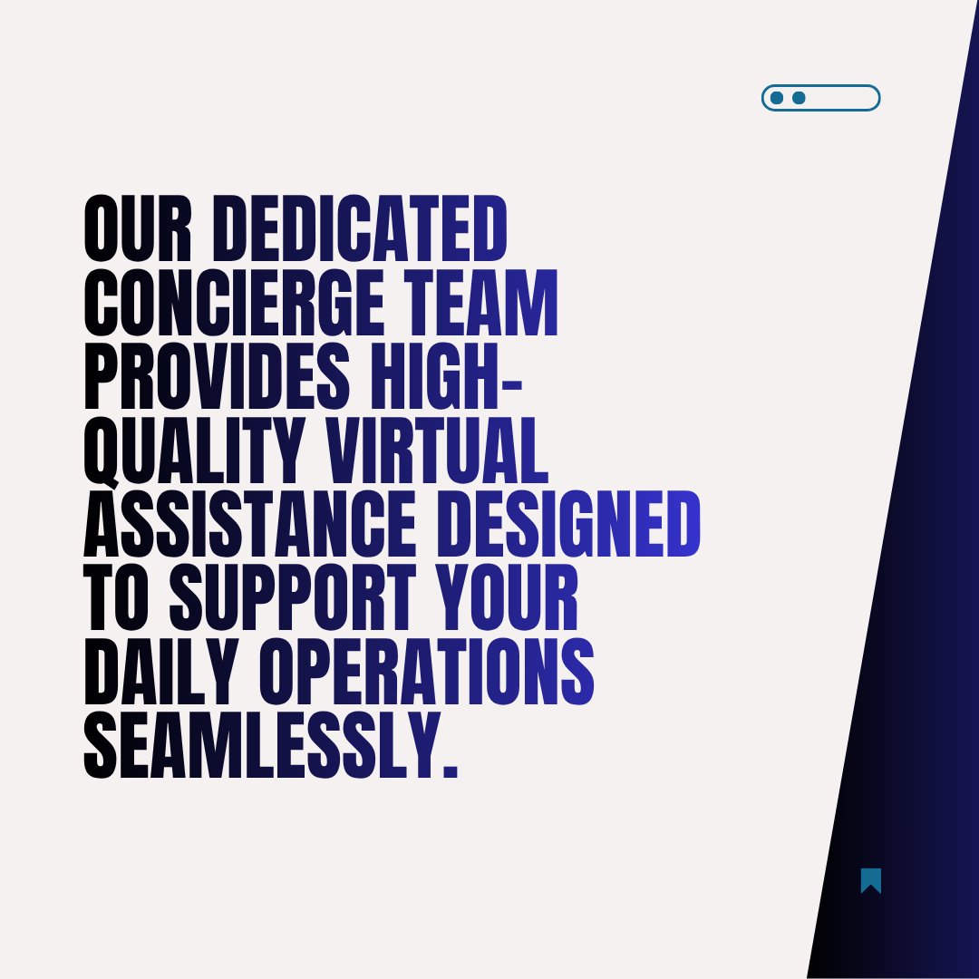GetVWire_now's tweet image. Less stress. More focus. Better patient care.

Partner with a team that delivers reliable, professional virtual assistance every step of the way.

#ConciergeService #DentalPractice #BusinessSupport

📅 Book now at getvwire.com and elevate your practice today!