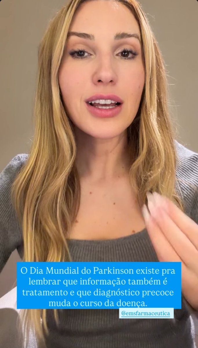 Dia mundial do Parkinson 
Dra <a href="/draameirelles/">Amanda Meirelles</a>
Postou em seu storys lá na rede vizinha 
Bora lá conferir essa informação muito necessária 🤍
instagram.com/stories/ameire…