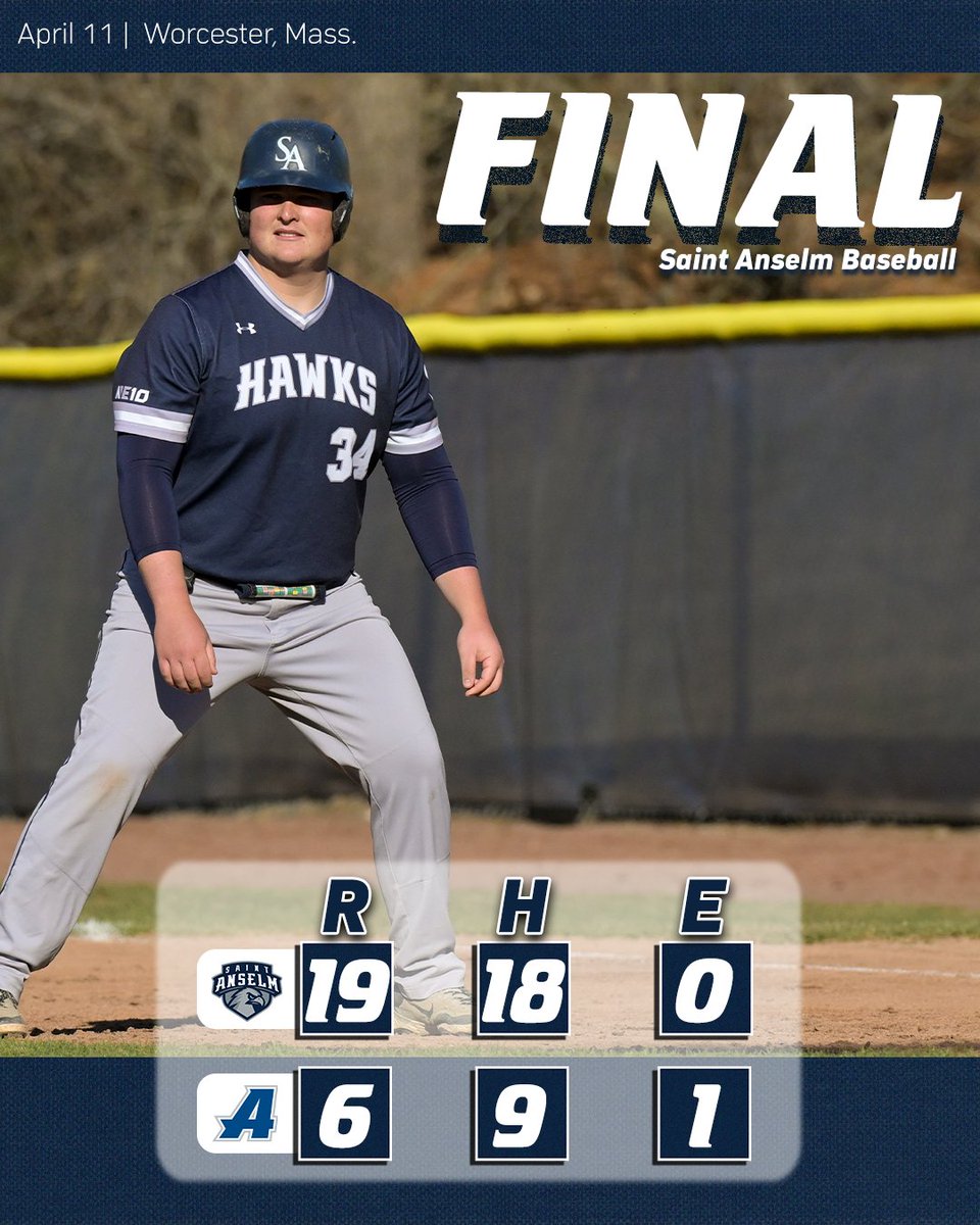 Five homers help the Hawks to a 7-inning win in game two! Slauson went 5-for-6 with two doubles and a solo blast!

#HawksSoarHigher | #NE10EMBRACE