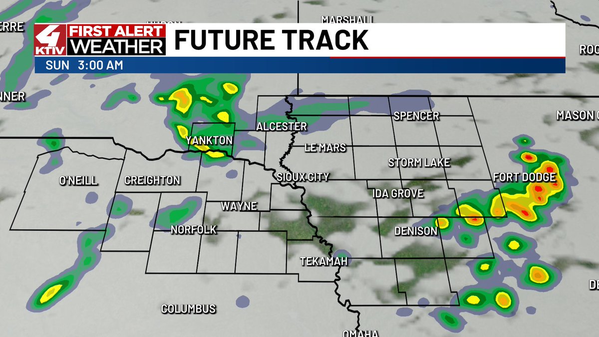 A warm front is expected to move into Siouxland Saturday evening, along that front we could see some thundershowers. Severe weather chances are low, but not zero!

More details about what you can expect here >>
ktiv.com/2026/04/11/war…