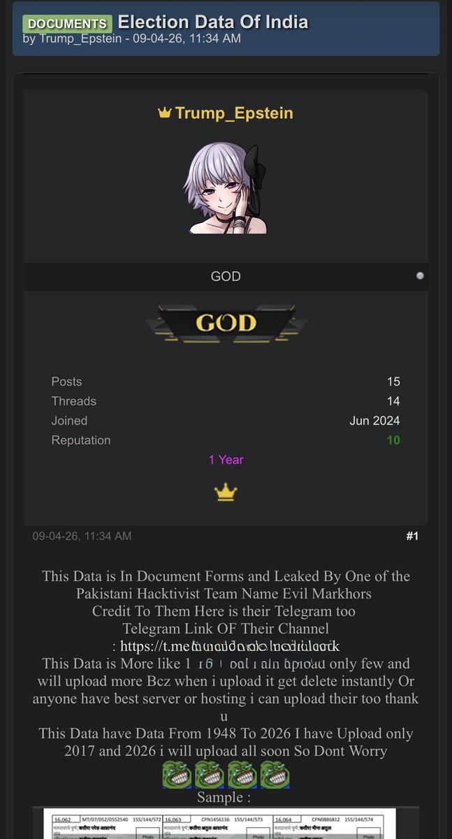 Dark Web Intelligence tweet media