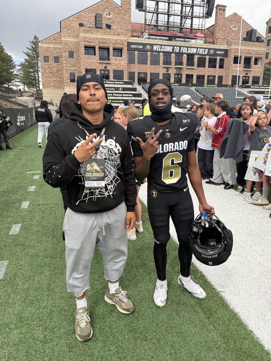 xalexisruiz's tweet photo. Sko Buffs🦬 great energy in Boulder 

@mtsacfootball @CUBuffsFootball @TheCoachFletch @CoachDRuff @JUCOFFrenzy @BradHoiseth https://t.co/WNiqDN6HZA
