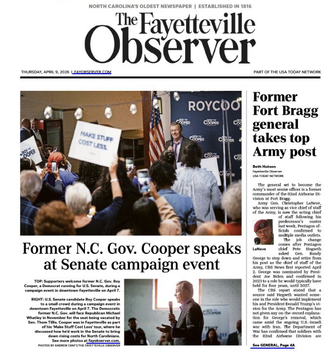 Team Roy Cooper tweet media