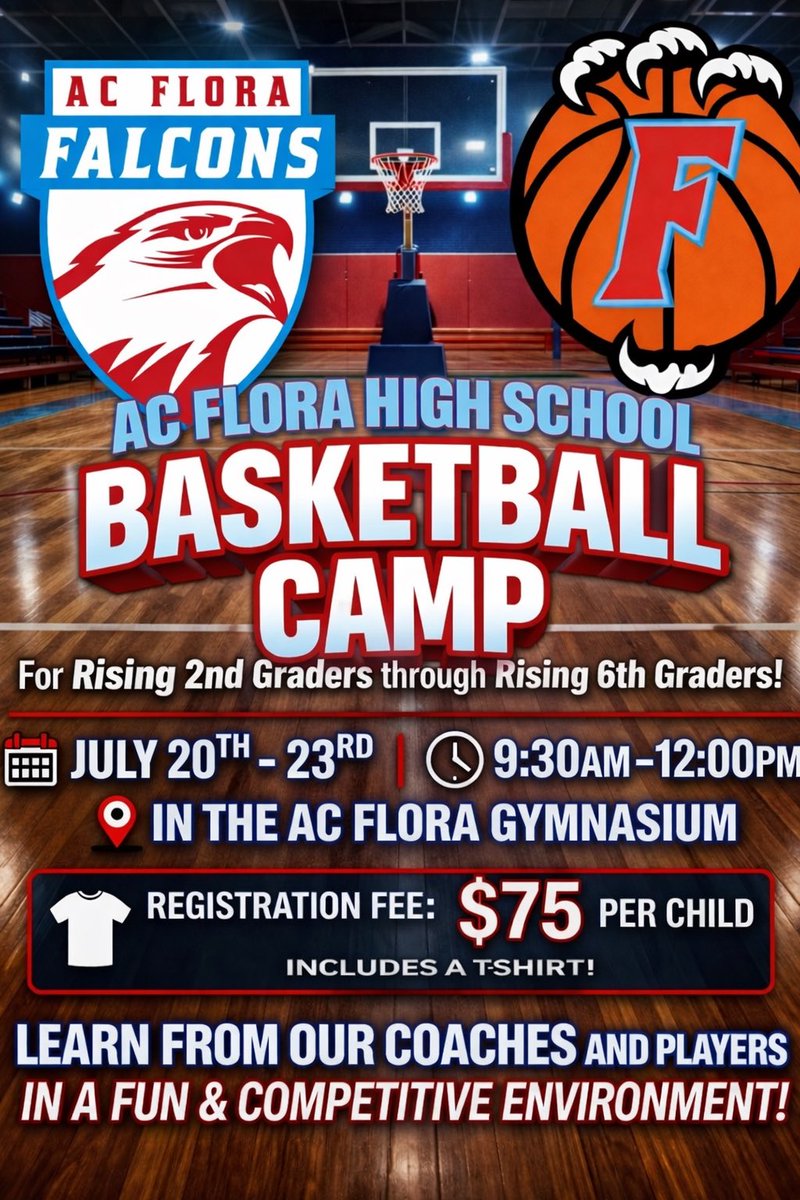 ACFloraGBB's tweet photo. Looking forward to our annual kids camp in July. Come get better and have some fun. https://t.co/xRlRbHPbs6