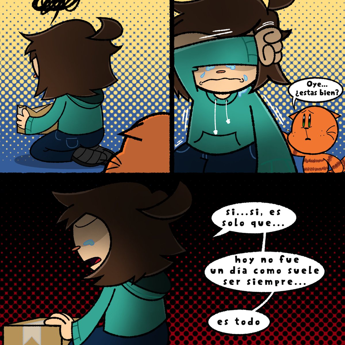 BenAndToons's tweet photo. Amistad Inesperada (8/?) 
-----------------------
Una familia pequeña y rota💔

#dogmanau #AmistadInesperadaAU https://t.co/FepLTwk9zB