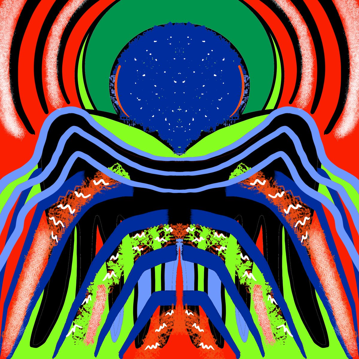 Inside Out New series based on a transformed original foundational shape. The transformation guides how each panel turns out. I like how a “word” can develop into having more than one meaning. #digitalart #abstractart #NFTs #Crypto #art