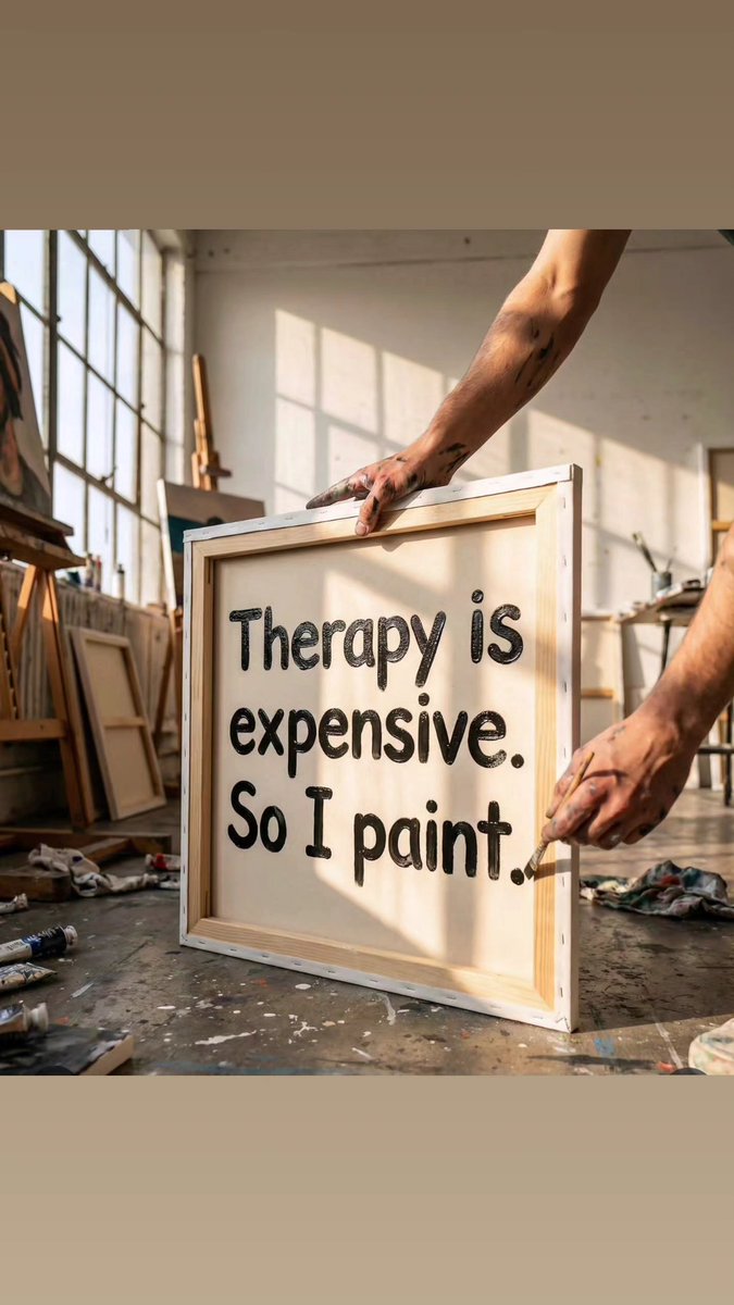 27waysinc's tweet photo. Therapy is not for all! PAINTING IS MY LOVE https://t.co/8MsOeEcZSI