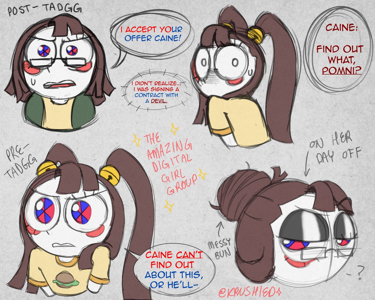 Krushied's tweet image. Pomni Pre/Post the amazing digital girl group 💖✨
#TADC #pomnitadc #theamazingdigitalcircus