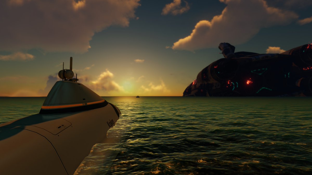 Enragd_Potato's tweet image. Enjoying my final sunrise before I head to the Lost River

#Subnautica