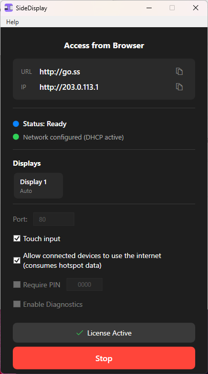 SideDisplay tweet media
