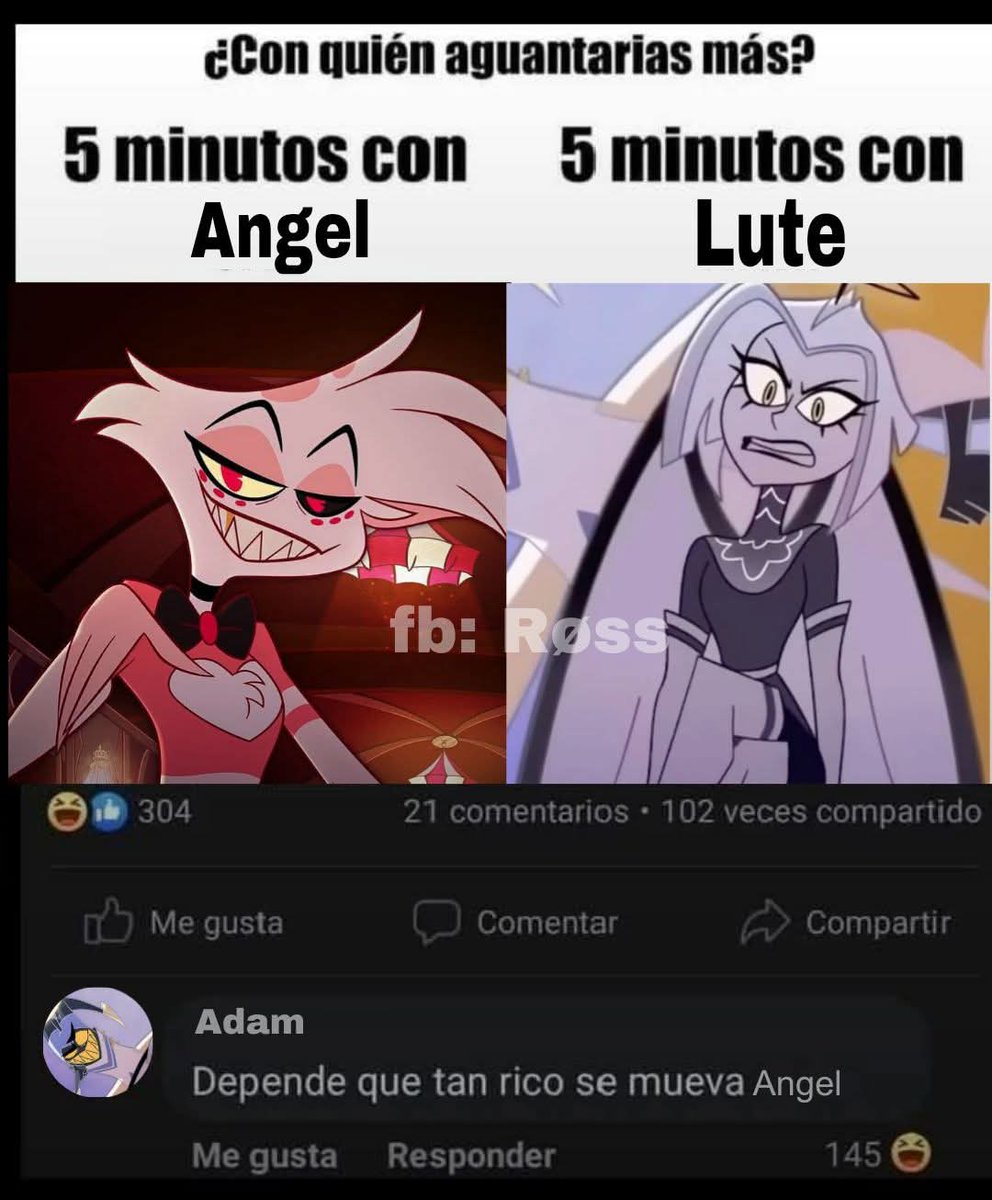 Fiel creyente que Adam no quería que Angel dust se redimiera para poder seguir viendo sus videos porno
#adam #angeldust #lute