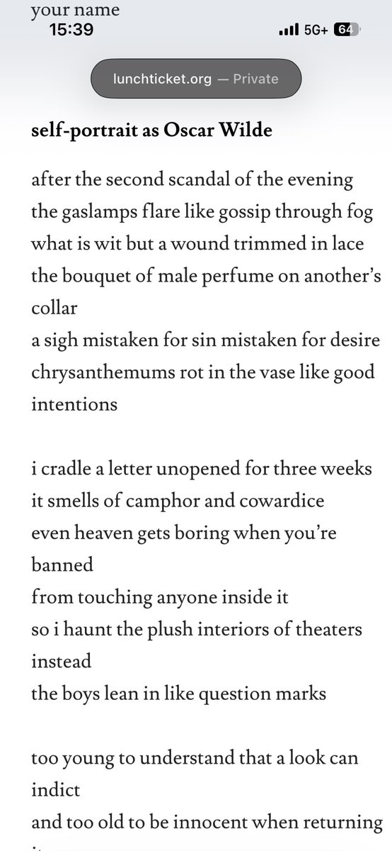 JaxNTP's tweet photo. Celebrating #NationalPoetryMonth with an #AmuseBouche @LunchTicket1 publishes two of my poems about #FrankOHara and #OscarWilde 🤓🐙🥂 Read words here: 

https://t.co/LbeZOE0se2

#poetsandwriters #poetrycommunity #writingcommunity 
#poetrylovers https://t.co/JB0AV252TC
