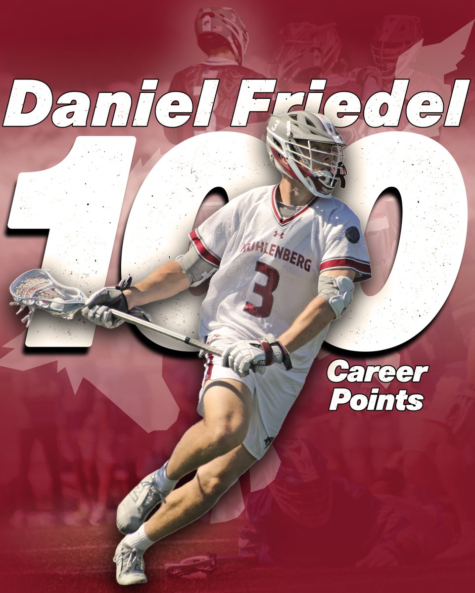Muhl_Sports's tweet photo. Junior Daniel Friedel from men's lacrosse joined the illustrious 100-point club with a six-point game in today's 15-10 win over F&M. Congratulations, Daniel!
#RollMules #CentConf #Mlax https://t.co/TjJVhpTbeU