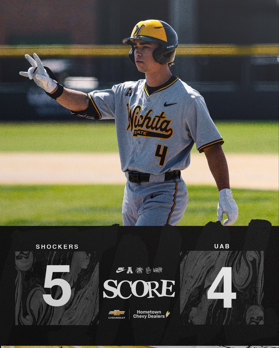 GoShockersBSB's tweet photo. We’re even‼️

#SomethingToProve // #FearTheWheat https://t.co/BZJCN6D4bm
