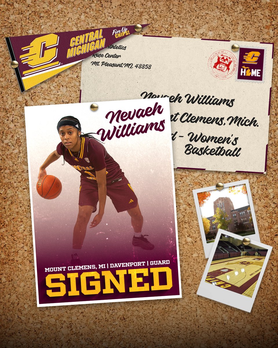 CMUWBBall's tweet photo. Welcome home, Nevaeh! 🏠

#FireUpChips🔥⬆️🏀 | #WeAre1 https://t.co/Rn5TYqnWF8
