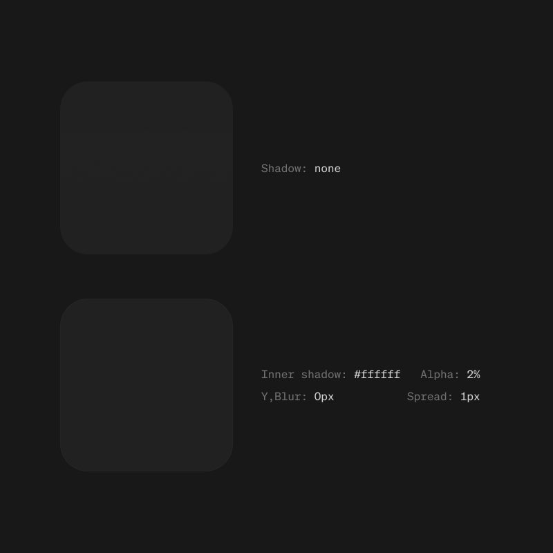AliGrids's tweet image. The difference between good dark UI and great dark UI?

1px inner shadow at 2% opacity. 1px drop shadow at 25%.

Details matter.

credit to @PixelJanitor