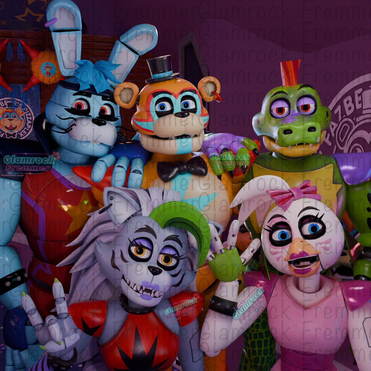 Glamrock Freddy tweet media