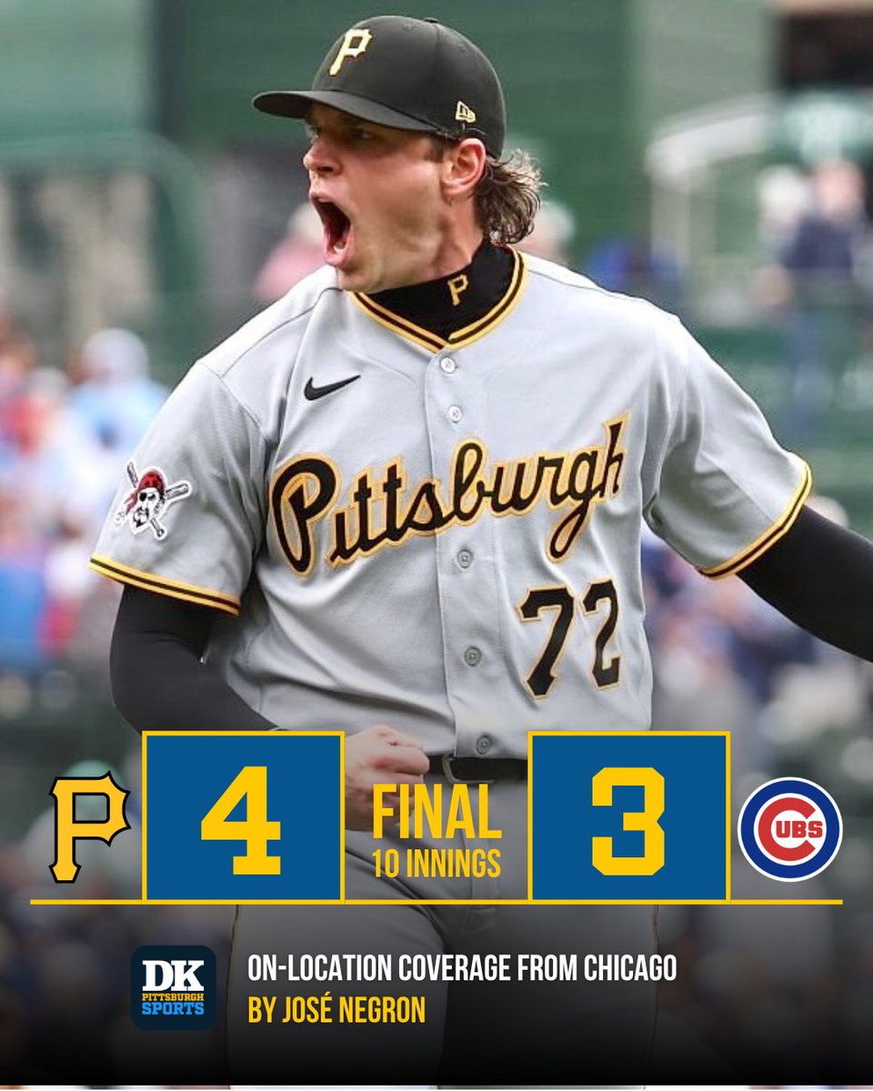 DKPghSports's tweet image. Our original, on-location and (always) FREE coverage of the #Pirates victory in Chicago on our APP: dkpittsburghsports.com/team/pirates/f…

#DKPS #PittsburghPirates #LetsGoBucs