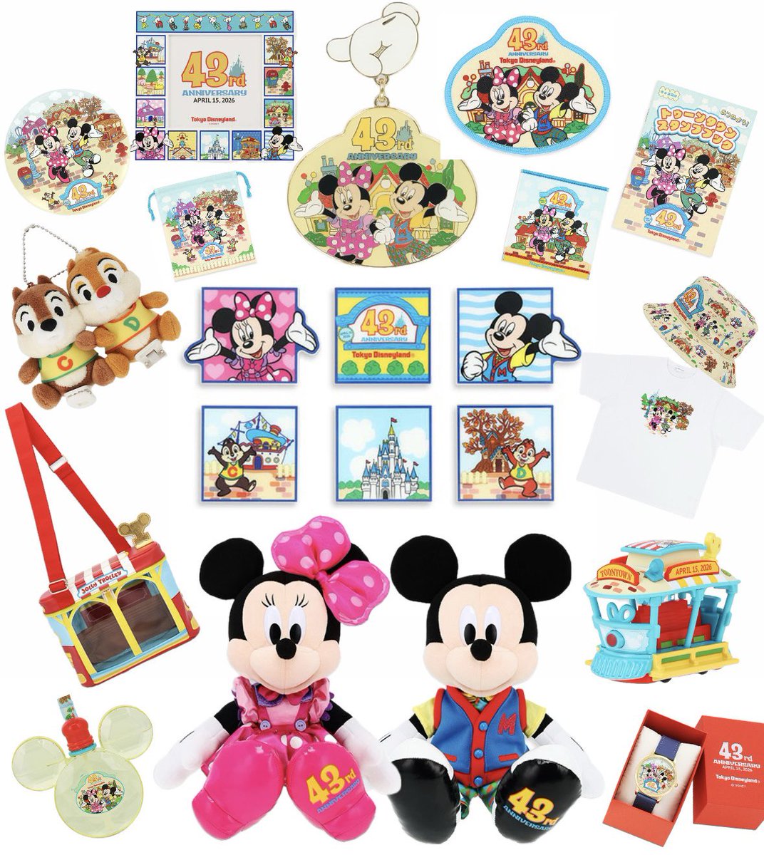 4月15日発売！ 東京ディズニーランド開園43周年を記念したグッズが遂に